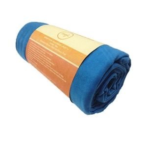 NoSkid Sandwash Yoga Towel-Blue